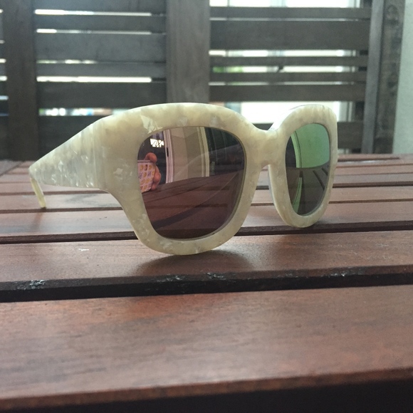 ROBERI AND FRAUD ACETATE MIRRORED SUNGLASSES - Picture 2 of 8